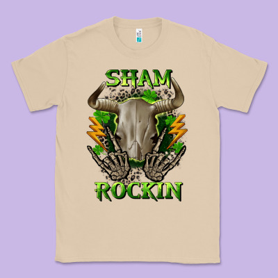 Sham Rockin St. Patrick's Day Classic Tee Designed By Cowgirlartshop