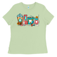 Matcha Dentist Coffee Cups Ladies Tee - FaDigitalArtStudio