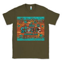 Army Green she is strong gemstone sunflower leopard Classic Tee - Artiststas