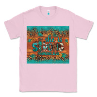 Bubblegum Pink she is strong gemstone sunflower leopard Classic Tee - Artiststas