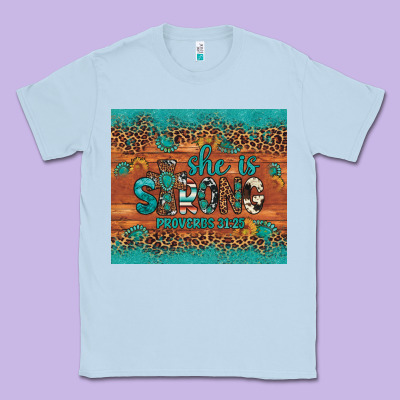 She Is Strong Gemstone Sunflower Leopard Classic Tee Designed By Artiststas
