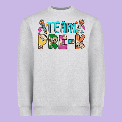 Team Pre K Heavyweight Sweatshirt Designed By Jahusdesignshop