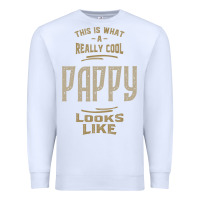 White Really Cool Pappy Premium Sweatshirt - artisFamous