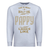 Heather Grey Really Cool Pappy Premium Sweatshirt - artisFamous