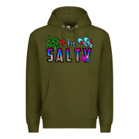 Army Green be salty Premium Hoodie - CowhideDigitalArt