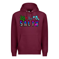 Burgundy be salty Premium Hoodie - CowhideDigitalArt