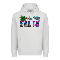Dove Grey be salty Premium Hoodie - CowhideDigitalArt