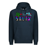 Navy be salty Premium Hoodie - CowhideDigitalArt