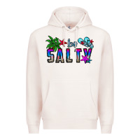 Pale Pink be salty Premium Hoodie - CowhideDigitalArt