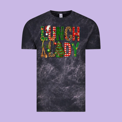 Lunch Lady Christmas Vintage Tee Designed By Bundleandbundleshop