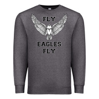 Charcoal Heather fly eagles fly philadelphia Premium Sweatshirt - artisFamous