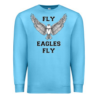 Ocean Blue fly eagles fly philadelphia Premium Sweatshirt - artisFamous