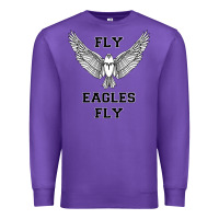 Purple fly eagles fly philadelphia Premium Sweatshirt - artisFamous
