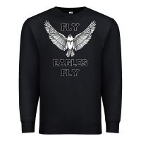 Black fly eagles fly philadelphia Premium Sweatshirt - artisFamous