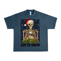 Midnight Navy let it snow Urban Heavy Tee - RanaPortraitStore