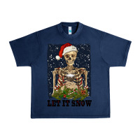 Navy let it snow Urban Heavy Tee - RanaPortraitStore