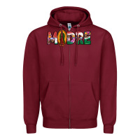 Burgundy mexican flag our lady of guadalupe madre Zipper Hoodie - JahusDesignShop