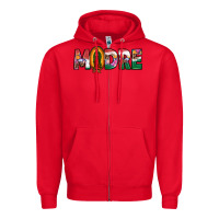 Red mexican flag our lady of guadalupe madre Zipper Hoodie - JahusDesignShop