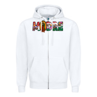 White mexican flag our lady of guadalupe madre Zipper Hoodie - JahusDesignShop