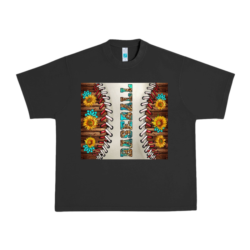 Baseball With Sunflower And Gemstone Tumbler Urban Heavy Tee by BundleAndBundleShop | Teevron