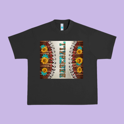 Baseball With Sunflower And Gemstone Tumbler Urban Heavy Tee Designed By Bundleandbundleshop
