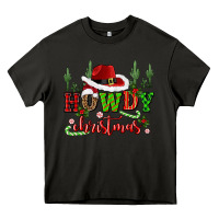 Asphalt howdy christmas cowboy hat Heavy Core Tee - CowGirlArtShop