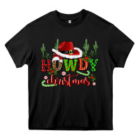 Black howdy christmas cowboy hat Heavy Core Tee - CowGirlArtShop