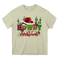 Mossy howdy christmas cowboy hat Heavy Core Tee - CowGirlArtShop