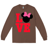 Chestnut Minnie Mouse Long Sleeve Tee - CowhideDigitalArt