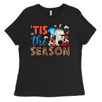 Black tis the season  soccer  frappe coffee Ladies Tee - FaDigitalArtStudio