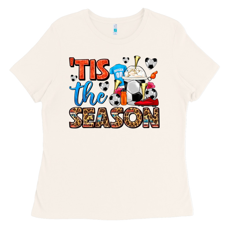Tis The Season  Soccer  Frappe Coffee Ladies Tee by FaDigitalArtStudio | Teevron