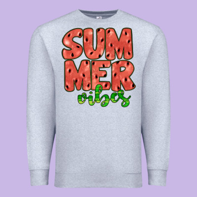 Summer Vibes Premium Sweatshirt Designed By Jahusdesignshop