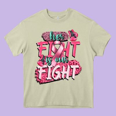 Her Fight Is Our Fight Heavy Core Tee Designed By Cowgirlartshop