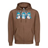 Chestnut snowman winter Zipper Hoodie - JahusDesignShop