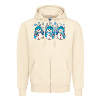 Sandshell snowman winter Zipper Hoodie - JahusDesignShop