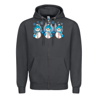 Smoke snowman winter Zipper Hoodie - JahusDesignShop
