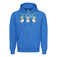 True Royal snowman winter Zipper Hoodie - JahusDesignShop