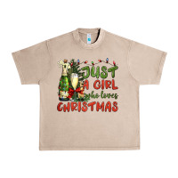 French Oak just a girl who loves christmas Urban Heavy Tee - BundleAndBundleShop