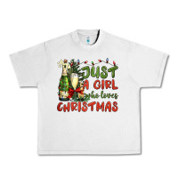 Lunar Rock just a girl who loves christmas Urban Heavy Tee - BundleAndBundleShop