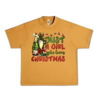 Peanut Butter just a girl who loves christmas Urban Heavy Tee - BundleAndBundleShop