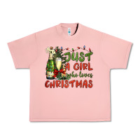 Salmon just a girl who loves christmas Urban Heavy Tee - BundleAndBundleShop