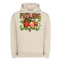 Pigment French Oak feeling berry cute strawberry Urban Hoodie - Jasminsmagicworld