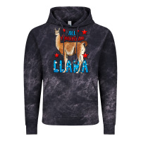 Cloud Black All American Lama Vintage Hoodie - LillyAllenDesigns