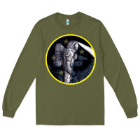 Army Green Space Travel Long Sleeve Tee - Bettercallsaul