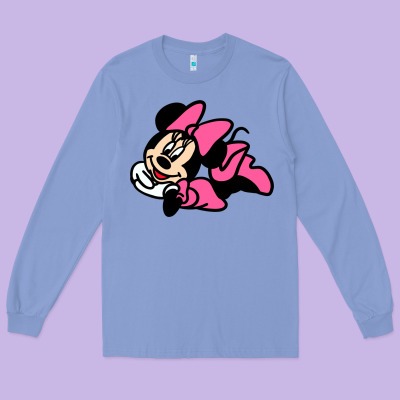 Minnie Mouse Long Sleeve Tee Designed By Cowhidedigitalart
