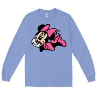 Colony Blue Minnie Mouse Long Sleeve Tee - CowhideDigitalArt