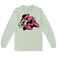Matcha Minnie Mouse Long Sleeve Tee - CowhideDigitalArt