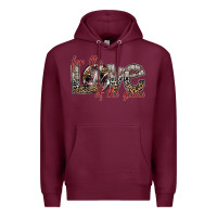 Burgundy for the love of the game Premium Hoodie - SublimationCraftShop