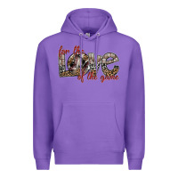 Purple for the love of the game Premium Hoodie - SublimationCraftShop