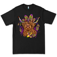 Black mardi gras cow Premium Tee - OliviaCreatesArt